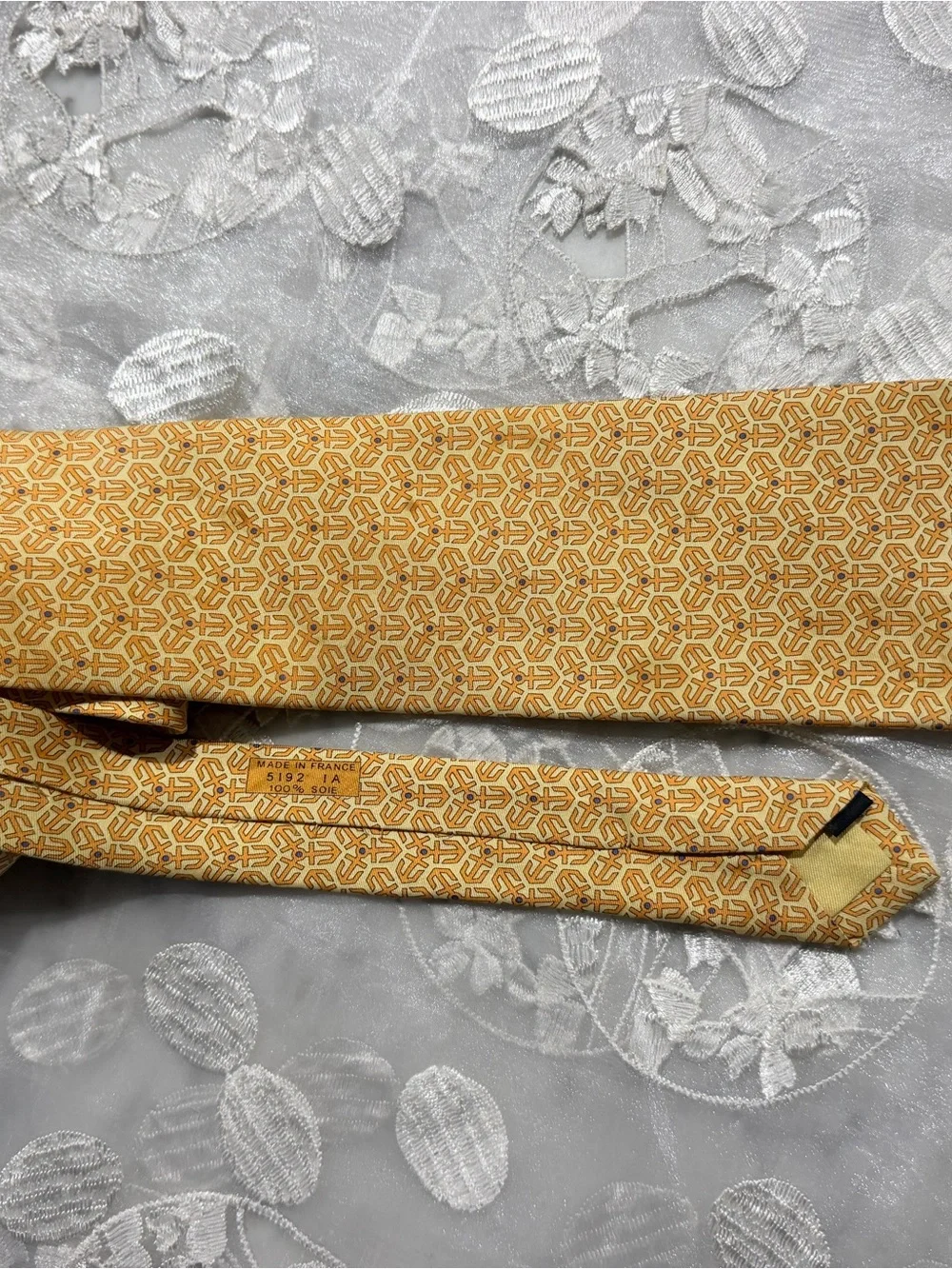 Hermes Yellow Patterned Waist Belt